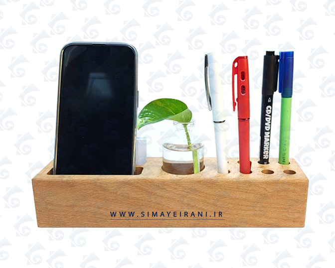 جاقلمی رومیزی چوبی ZA309